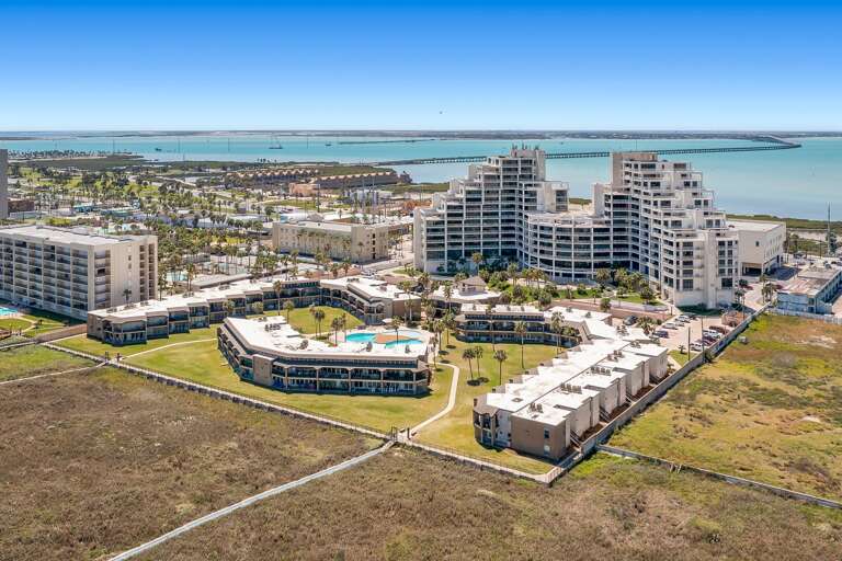Aerial view of the property