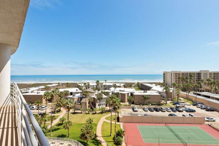 Balcony views facing the beach!