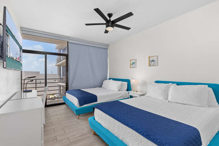 Guest Bedroom features two Queen Beds