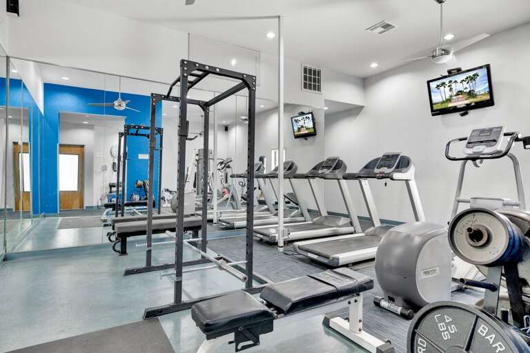 Stay active during your vacation with access to the on-site fitness center.