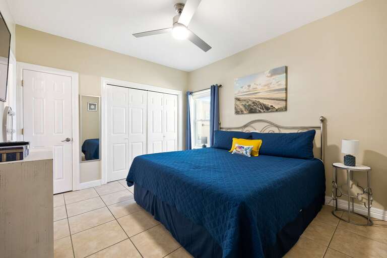 Master Bedroom features a King Bed