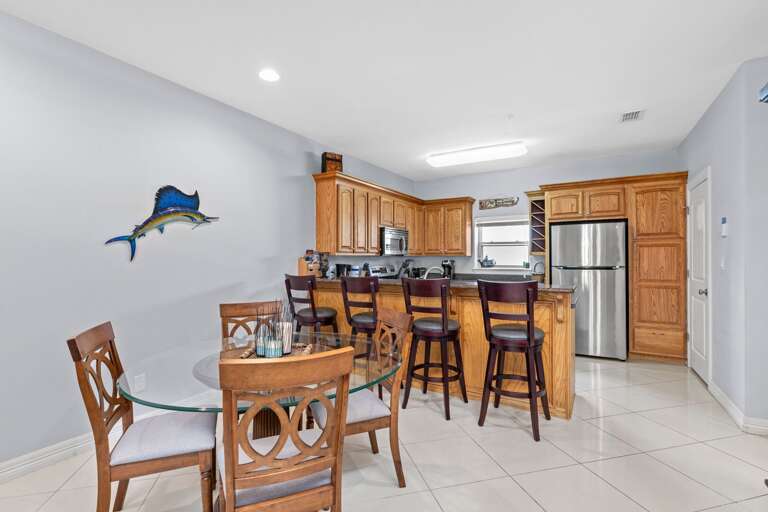 Dining Table comfortably sits 4