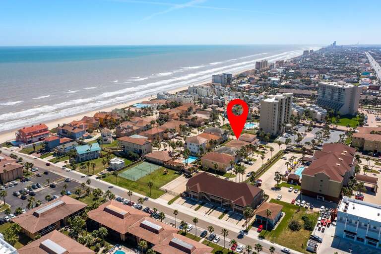 Aerial view of the property