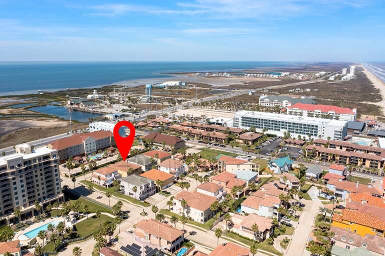 Aerial view of the property