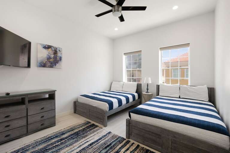 Bedroom 1 with 2 queen beds
2nd floor
