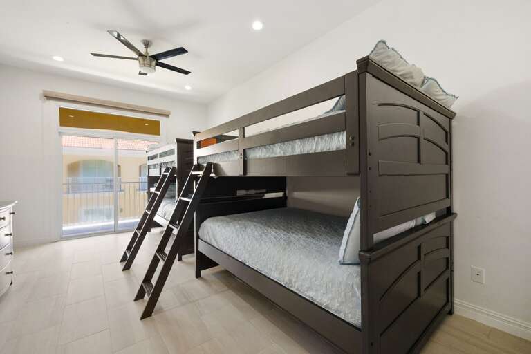 Bedroom 2 with 2 full bunk beds