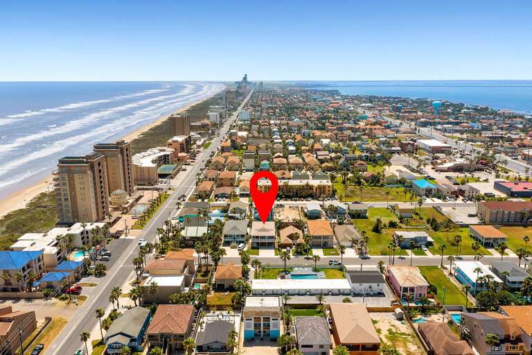 Aerial view of the property