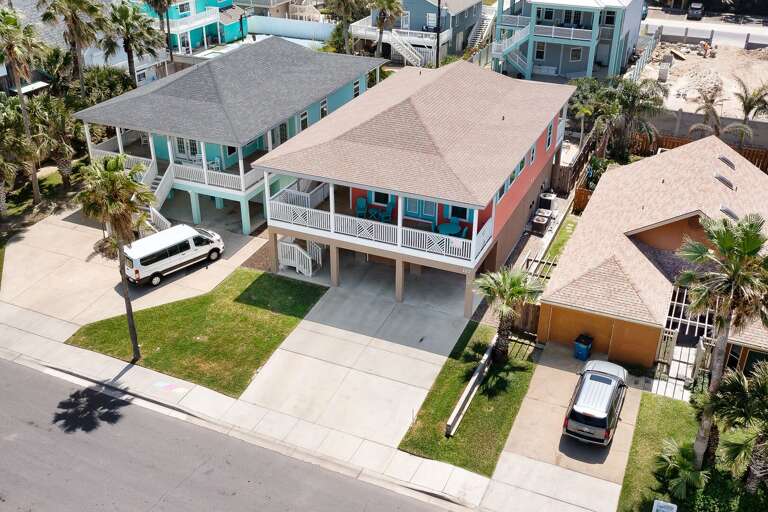 Aerial view of the property