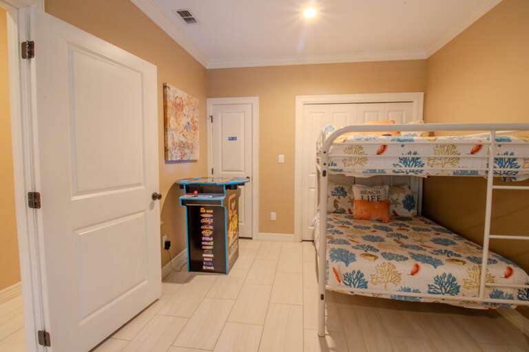 Guest Bedroom (Padre) is equipped with a flat screen TV. (Located on the ground floor).