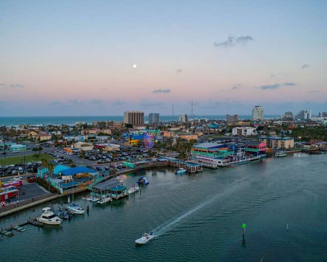 Aerial view of SPI's entertainment district, consisting of several popular bars frequented by locals and visitors alike. Aerial view of SPI's entertainment district, consisting of several popular bars frequented by locals and visitors alike.