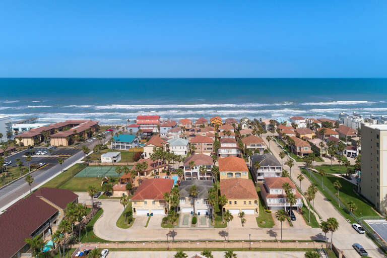 Aerial View of The Villas with the Beach! Aerial View of The Villas with the Beach!