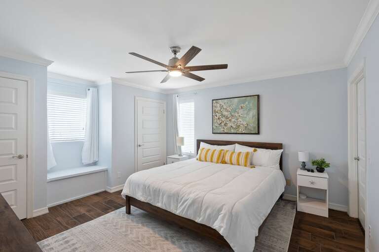 Bayside Suite: located on the 3rd floor features a comfortable king-size bed & smart TV Bayside Suite: located on the 3rd floor features a comfortable king-size bed & smart TV