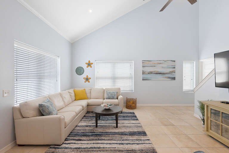 The Great Room: Spacious living room area (located on 2nd floor)