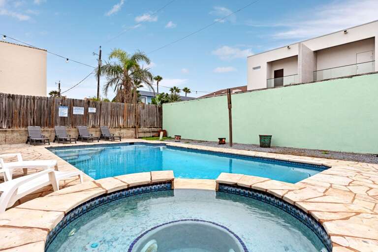 Pool Area and Hot Tub!