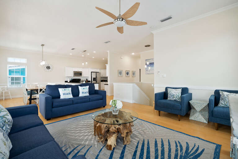 Spacious open concept living room!