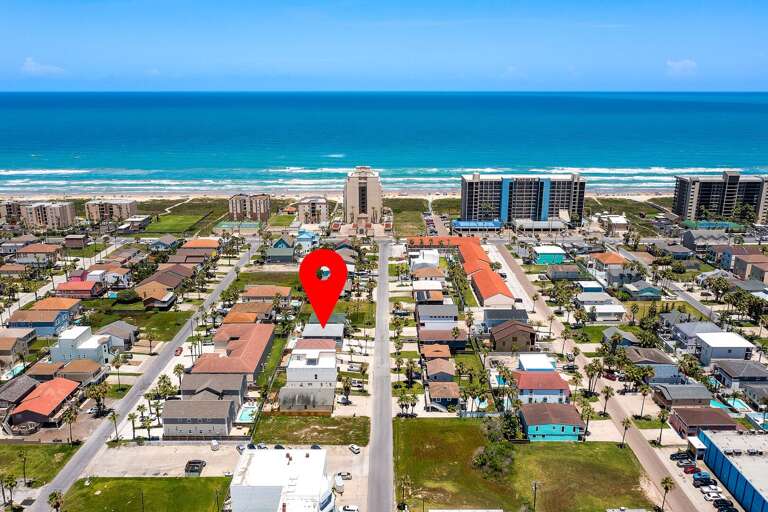 Aerial view of the property