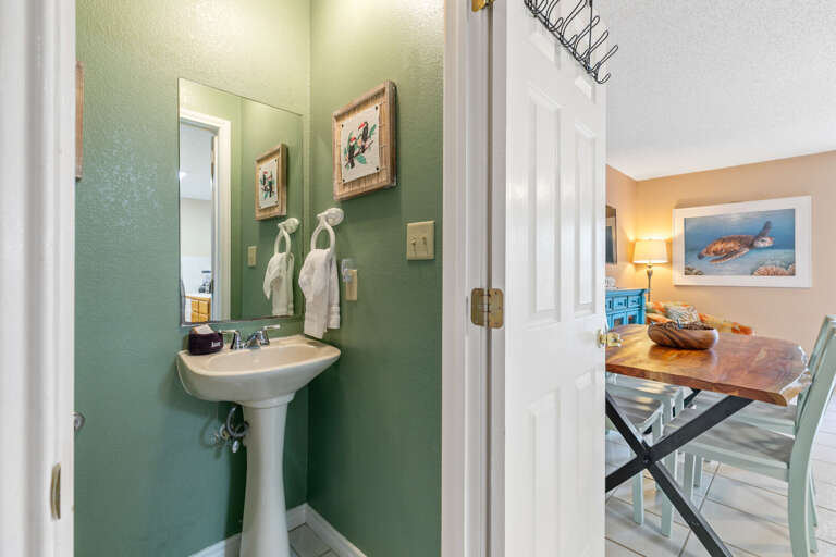 Half Bathroom located on the ground level