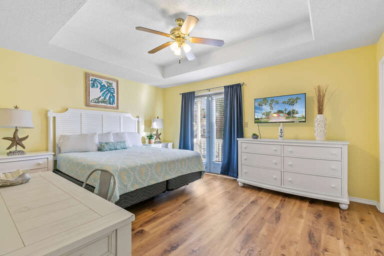 Master Bedroom features a King Bed located on the 2nd Floor