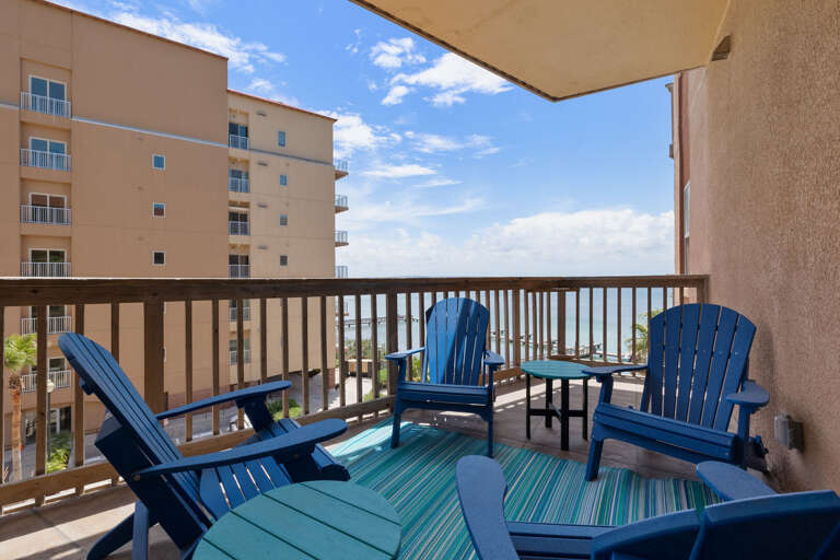 Patio furniture for guests to sit back, relax, and enjoy our island climate