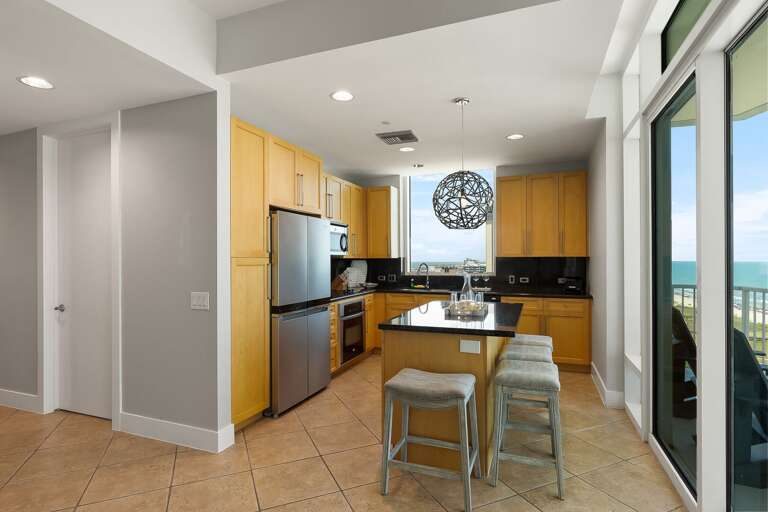 Extra seating around the kitchen island!