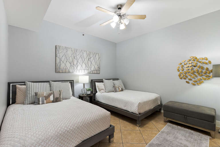 Guest Bedroom features 2 Queen Size Beds