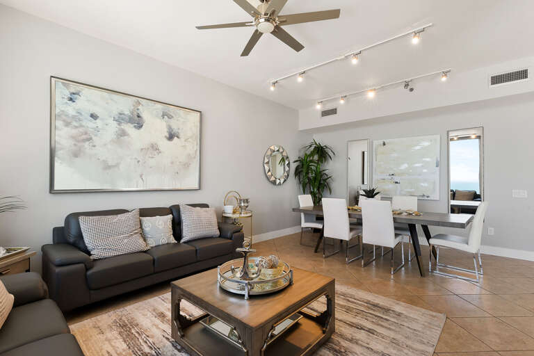 Open Concept Living and Dining Area