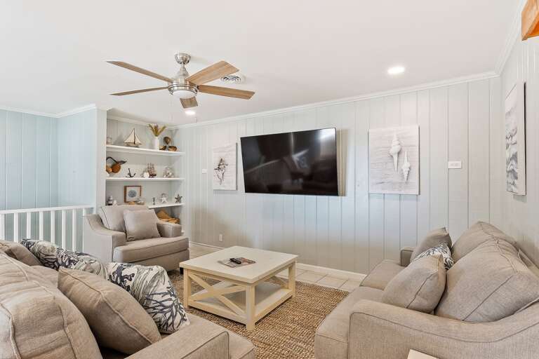 The living room is located on the 2nd floor of the home.