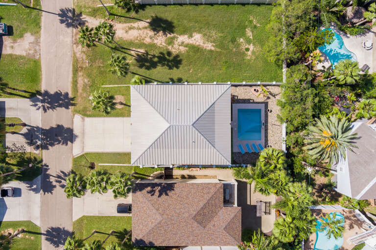 Aerial view of the property