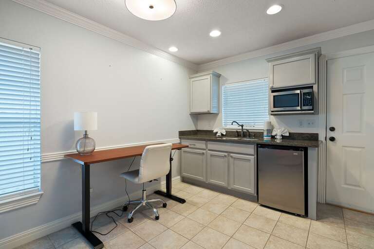 Guest Bedroom includes Kitchenette and work desk!