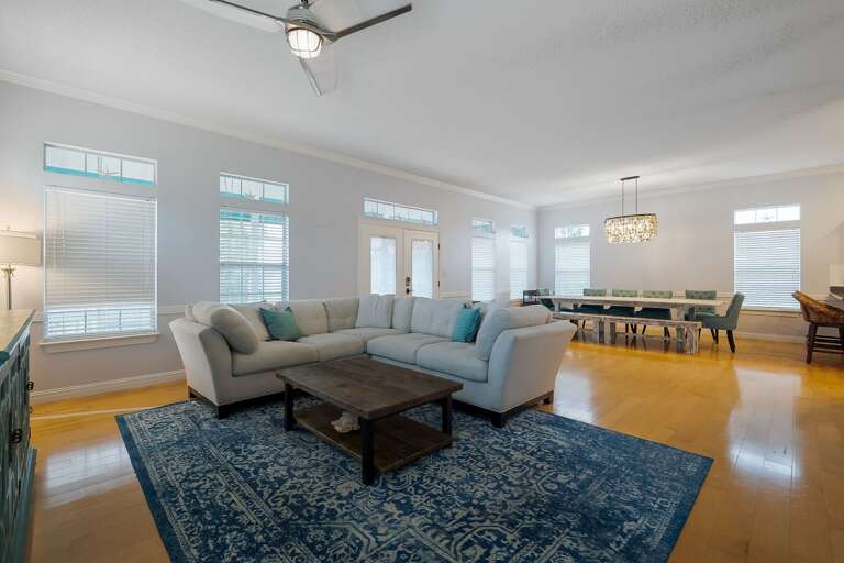 Open Concept Living and Dining Area