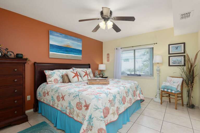 Guest Bedroom features a King bed located on the 1st Floor