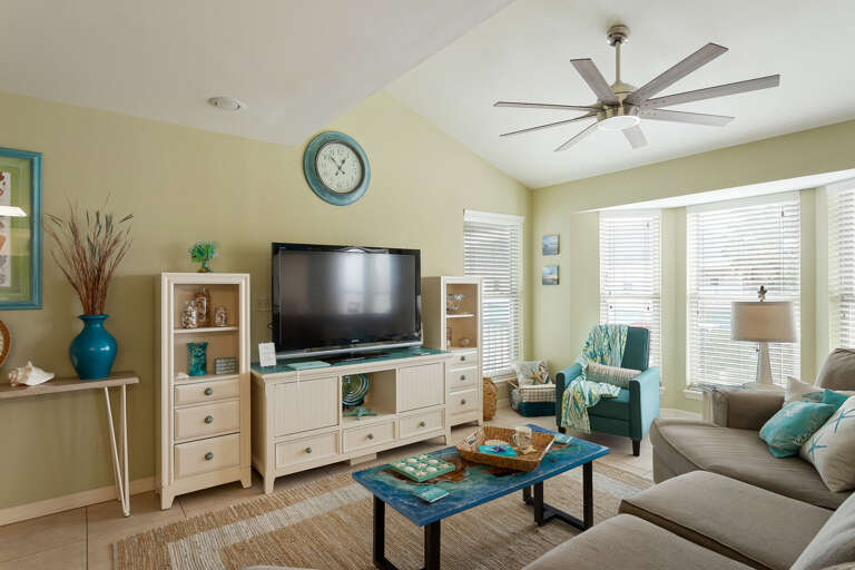 Large Flat Screen TV is perfect for family night!