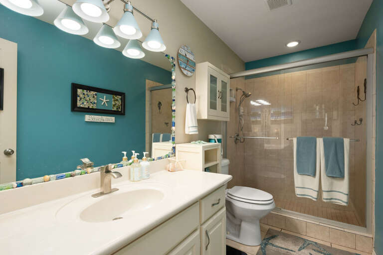 Master Bathroom features a walk in shower! Master Bathroom features a walk in shower!