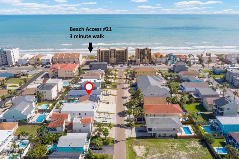 Just minutes away from the beach!