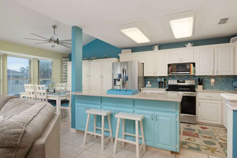 Open concept kitchen and dining area Open concept kitchen and dining area