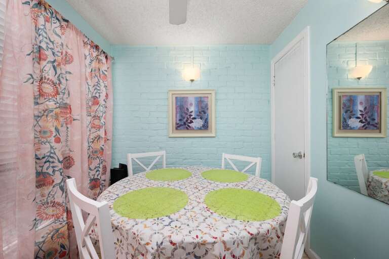 Extra dining table sits up to 4