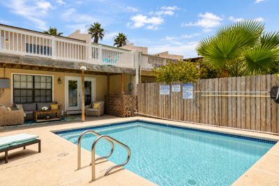 Cool off in your private pool after a fun-filled day at the beach or relax poolside under the South Padre Island sun.