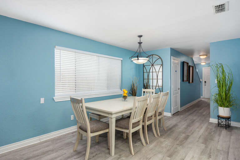 Dining Table sits up to 8 guests