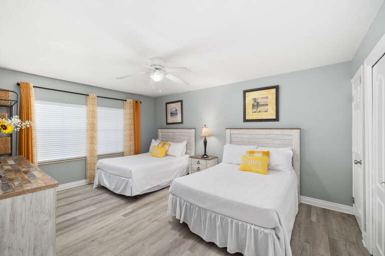 Guest bedroom on the 1st floor features 2 Full Beds