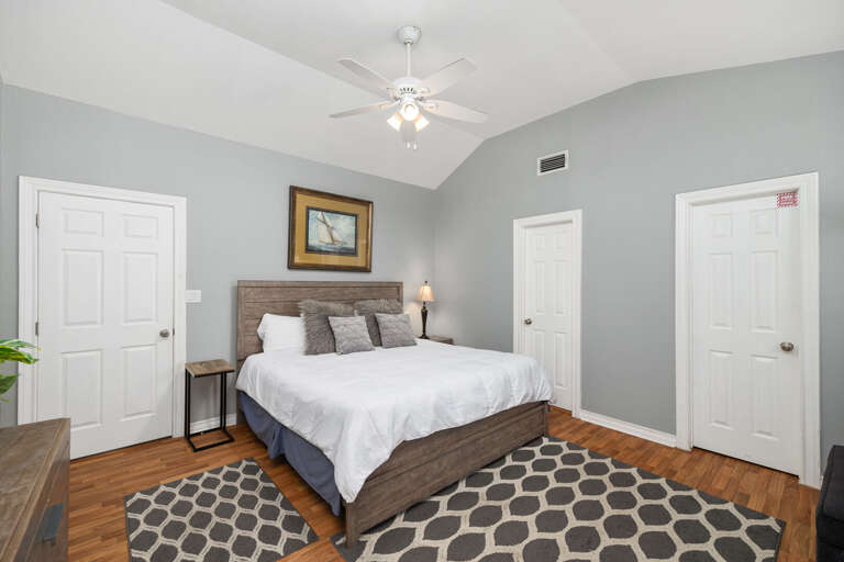 Master Bedroom features a King bed located on the 2nd floor