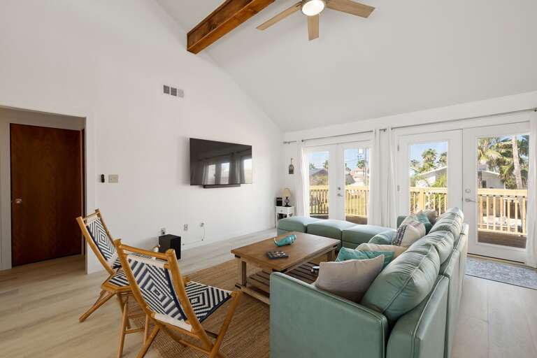 The main room features a flat screen TV (2nd floor)