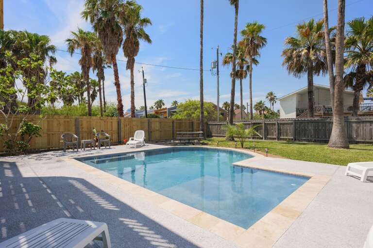 Newly built (2023) private pool with a shallow basking area!