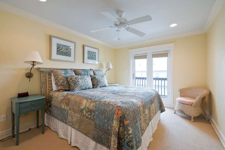 Bedroom Interior With Balcony Access