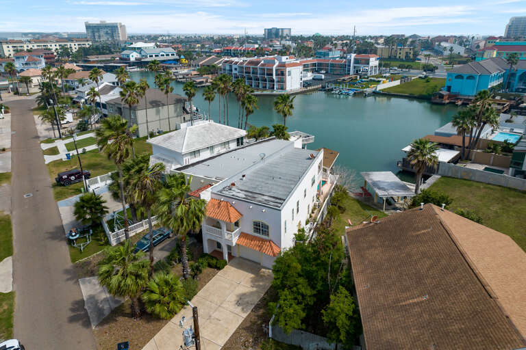 Aerial view of the property