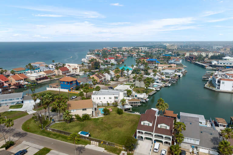 Aerial view of the property
