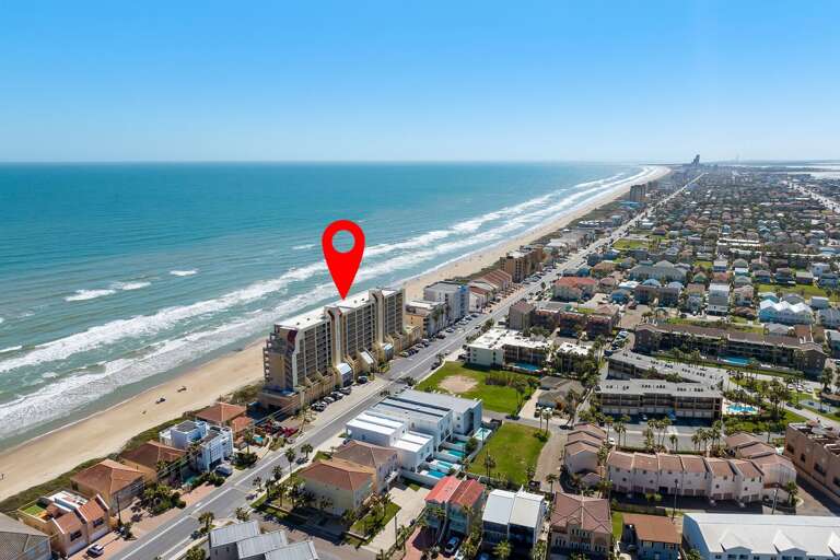 Aerial view of the property