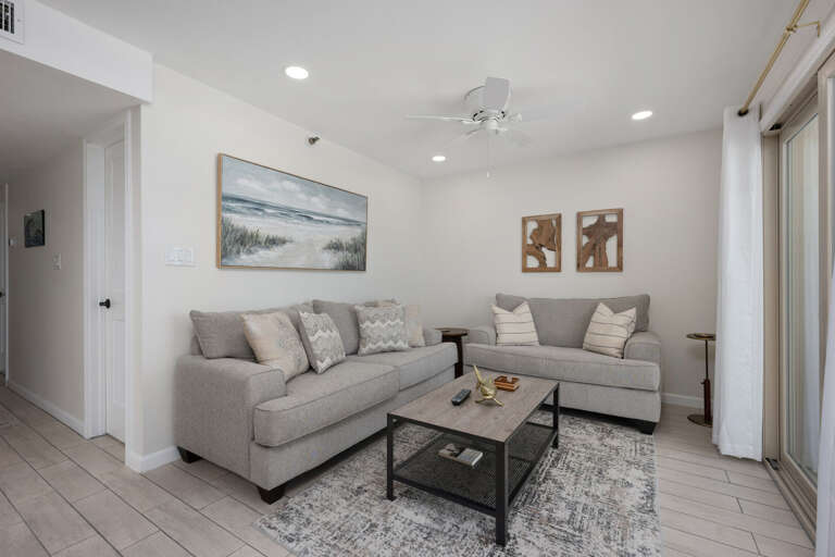 Living Area features a sofa bed