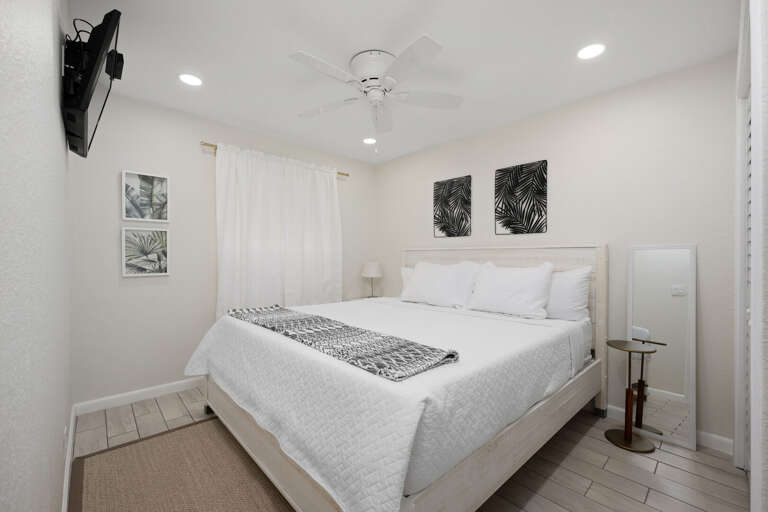 Master Bedroom features a King Bed