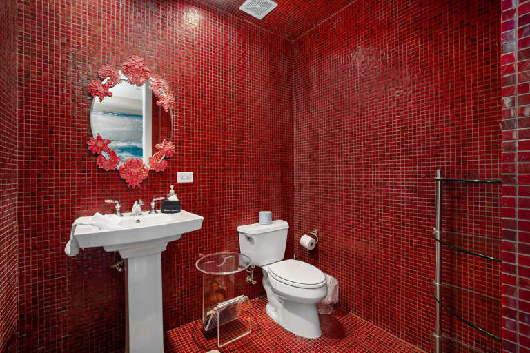 Shared half bathroom