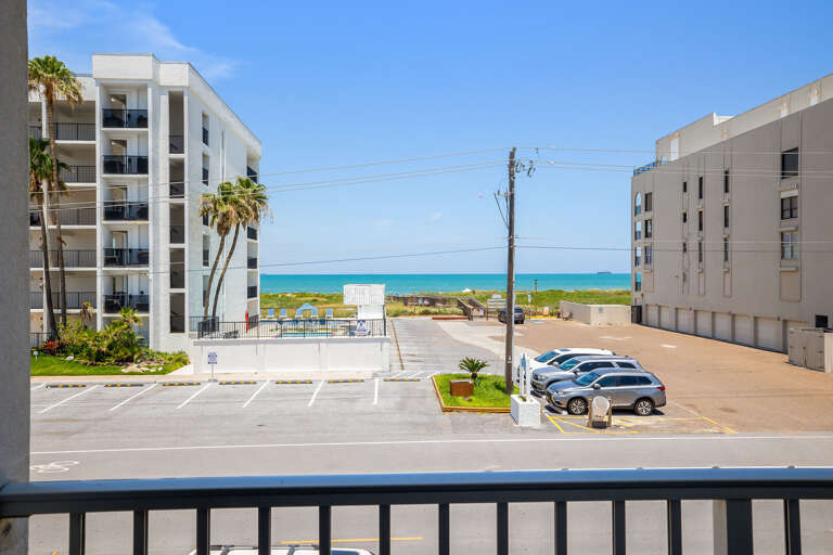 View towards the ocean and beach access from your balcony